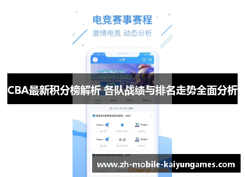 CBA最新积分榜解析 各队战绩与排名走势全面分析
